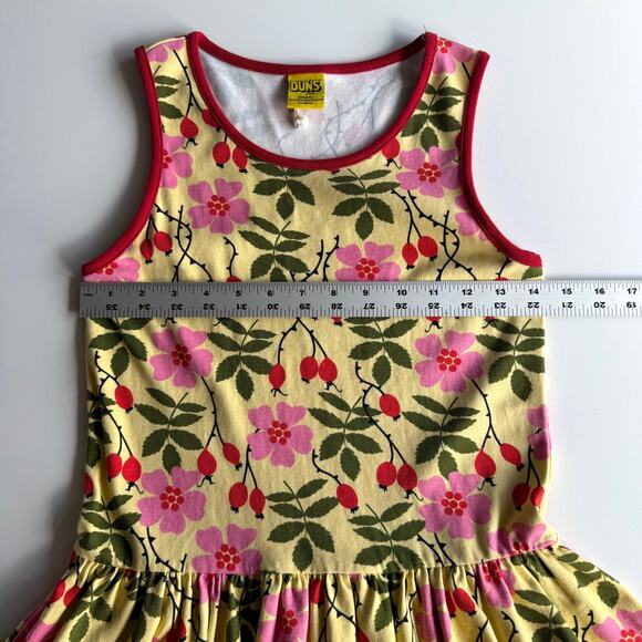 Duns Sweden Organic Cotton Skater Sleeveless‎ Cherries Circle Dress sz 12-13 - Picture 7 of 9